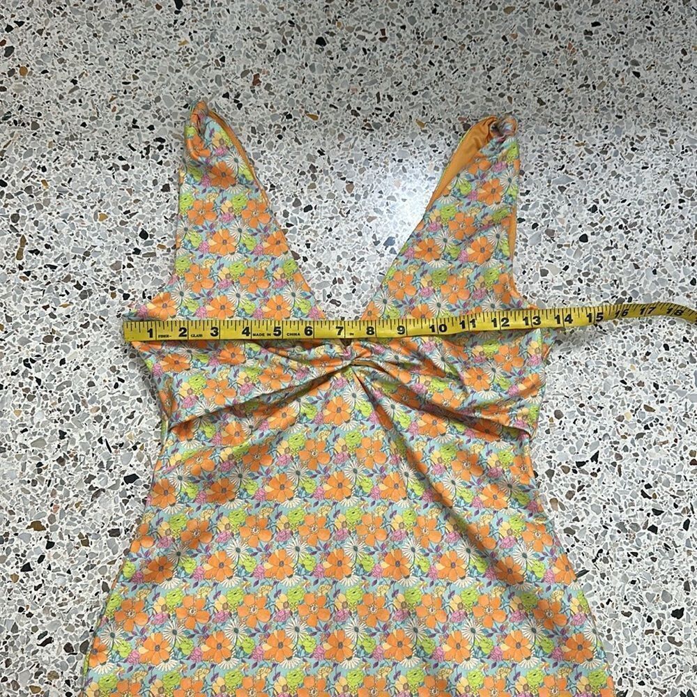 Love shack fancy Farida tangerine sky mini dress XS - Picture 6 of 7